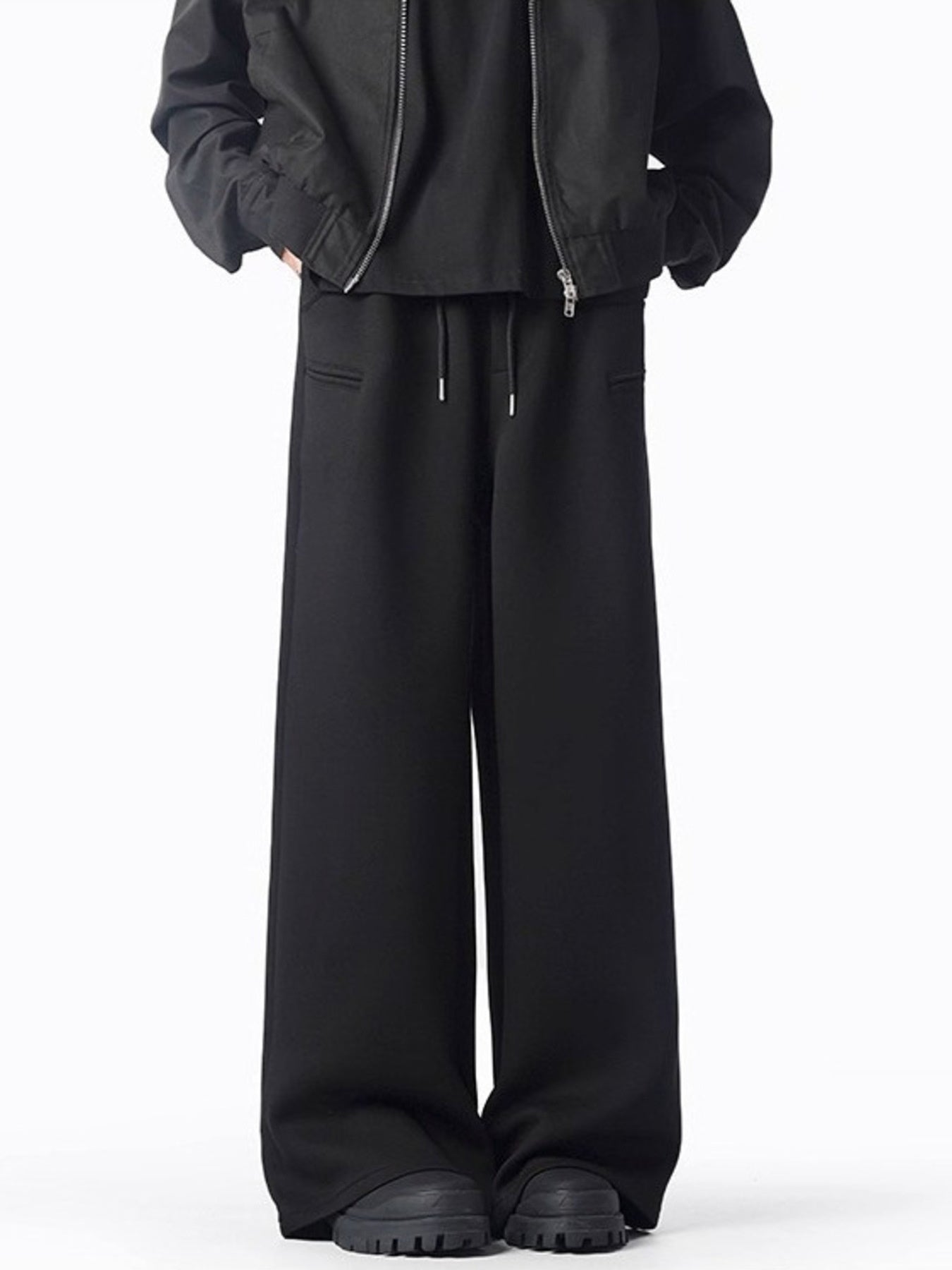 Men's Plus Size Casual Wide Leg Sweatpants