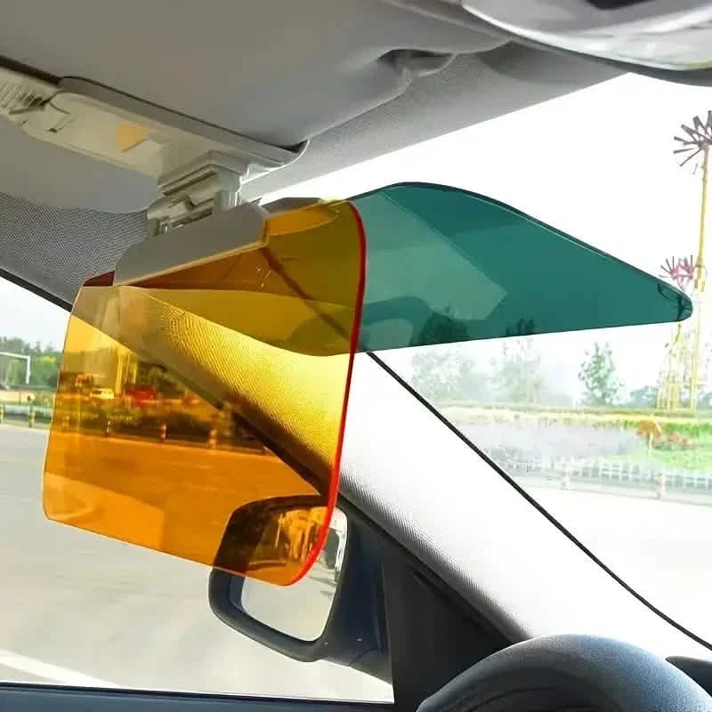 Dual-Use Car Sun Visor – Polarized Day &amp; Night Anti-Glare, UV Resistant
