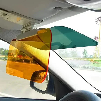 Dual-Use Car Sun Visor – Polarized Day &amp; Night Anti-Glare, UV Resistant