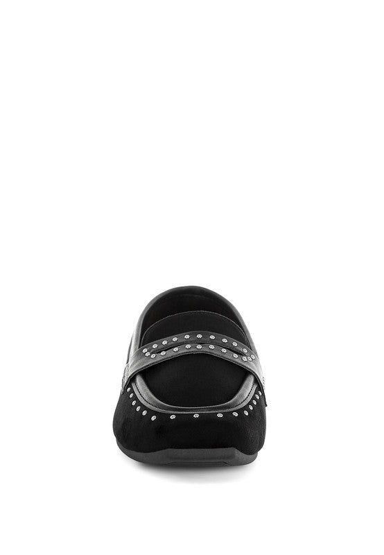 Lumina Penny Strap Studded Loafers