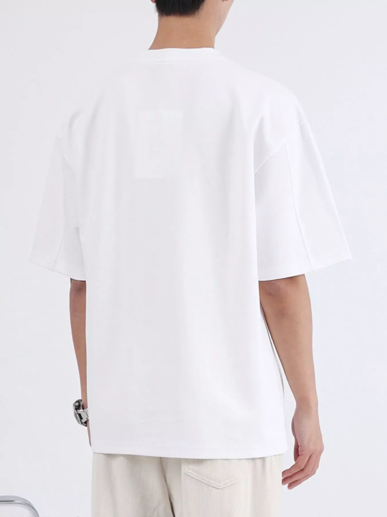Men's Plus Size Half Sleeve Oversized T-Shirt - Loving It Shop