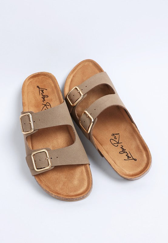 Gloriosa The Double Strap Slide Sandals