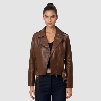Lapel Short Belt Women&