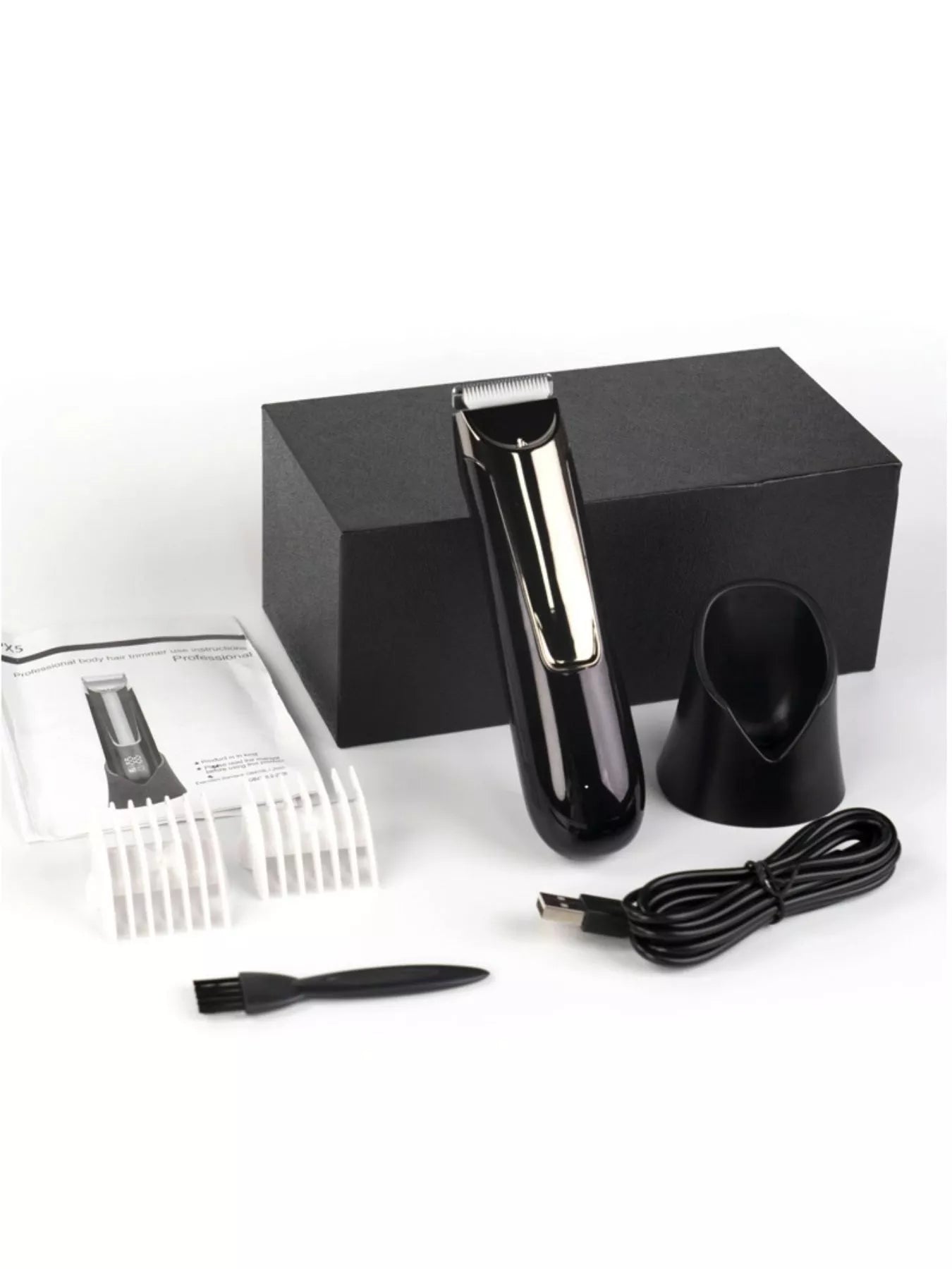 Men's Waterproof Electric Trimmer with LCD & Dock Charging - Loving It Shop
