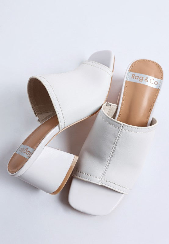 Wuling Slip-On Soft Leather Heels