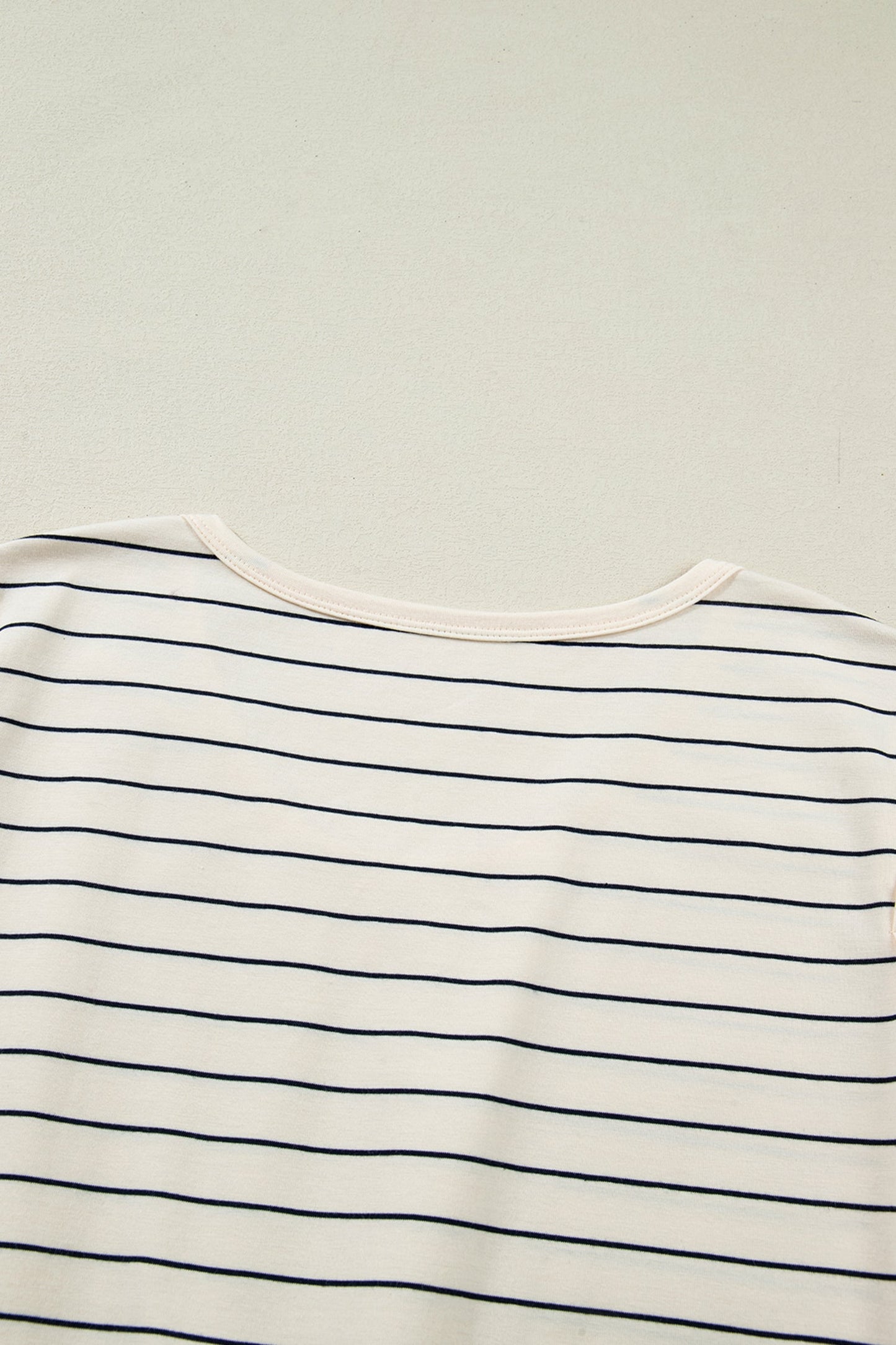Beige Stripe Drawstring Tunic Tank Mini Dress with Pockets
