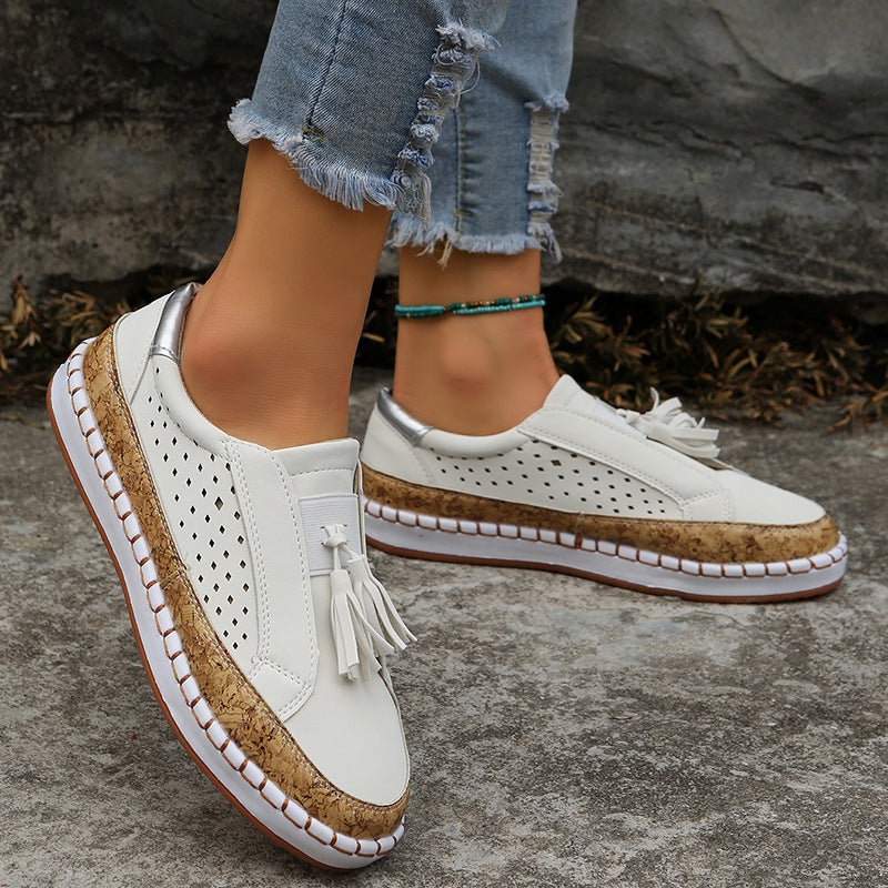 European And American Tassel Fashion Slip-on Women&