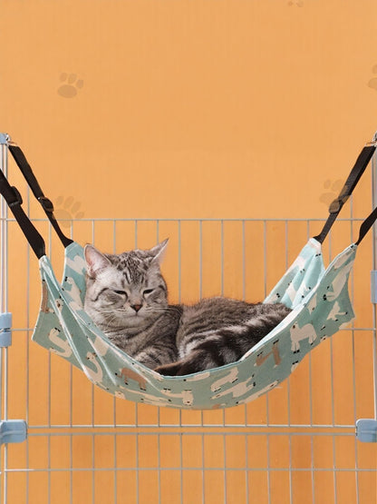 Comfortable Hanging Pet Hammock with Adjustable Straps - Loving It Shop