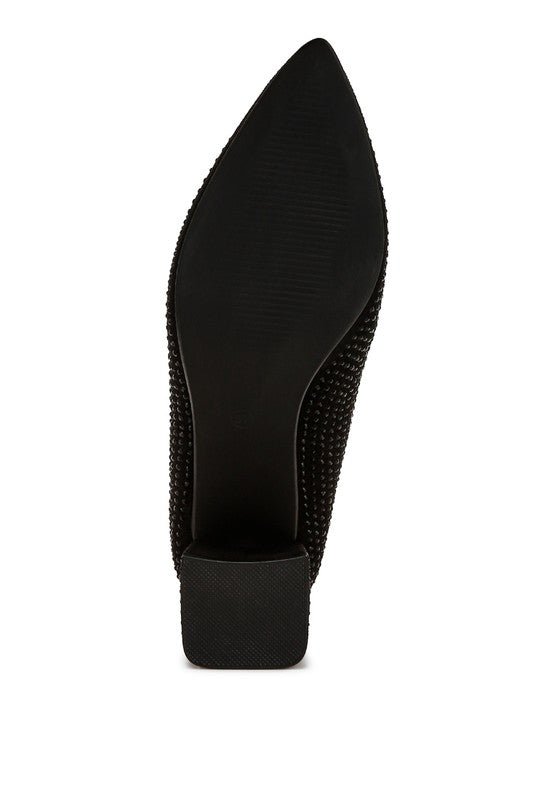 Caspia Rhinestones Embellished Pumps - Loving It Shop