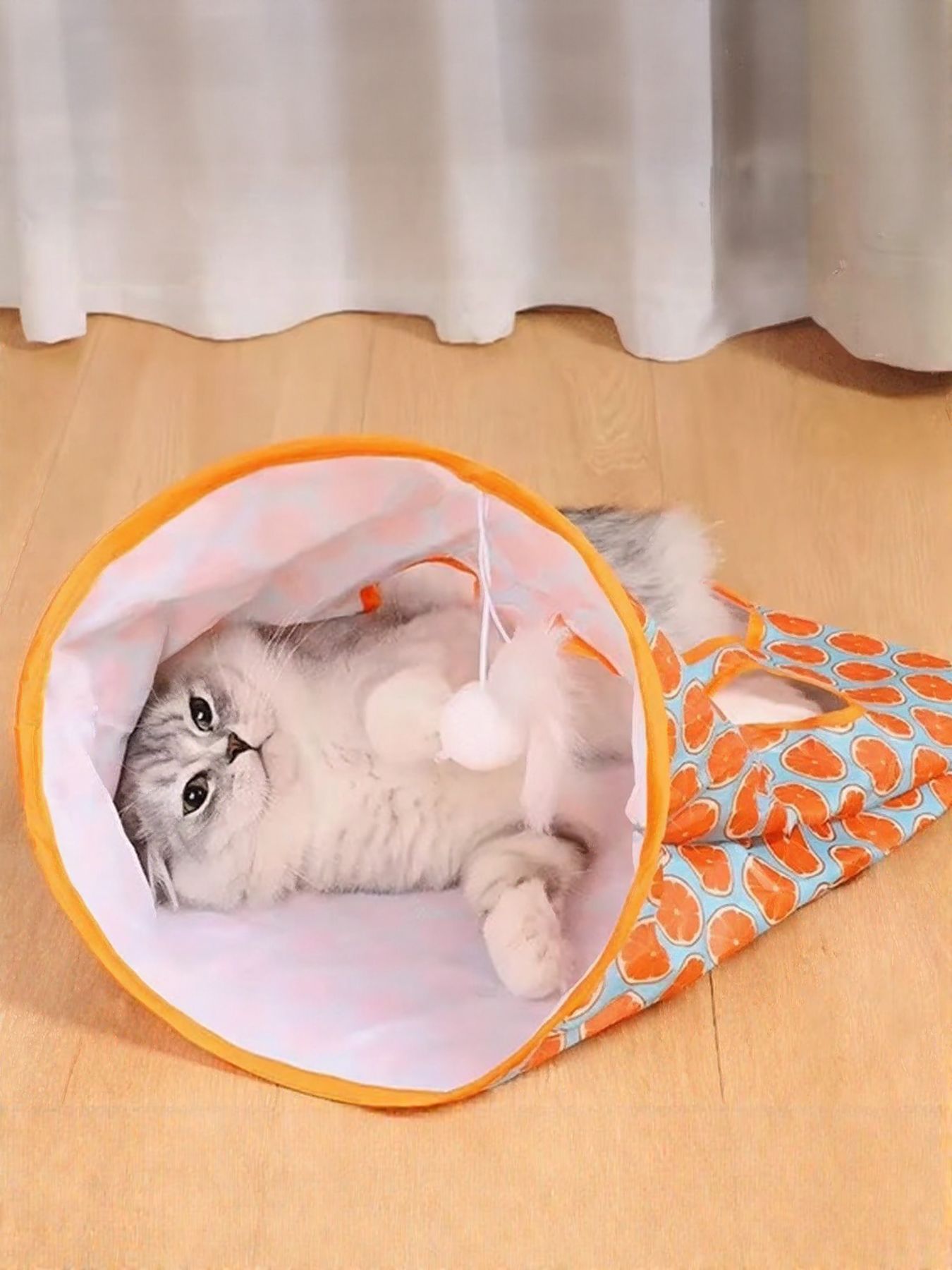 Collapsible Printed Cat Tunnel Toy - Loving It Shop