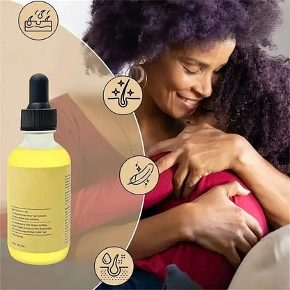 Hair Growth Oil &amp; Scalp Treatment Plant Extract for Dry Damaged Hair
