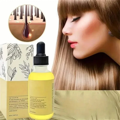 Hair Growth Oil &amp; Scalp Treatment Plant Extract for Dry Damaged Hair