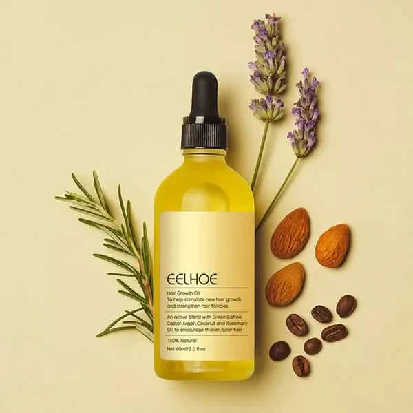 Hair Growth Oil &amp; Scalp Treatment Plant Extract for Dry Damaged Hair