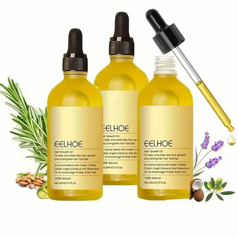 Hair Growth Oil &amp; Scalp Treatment Plant Extract for Dry Damaged Hair