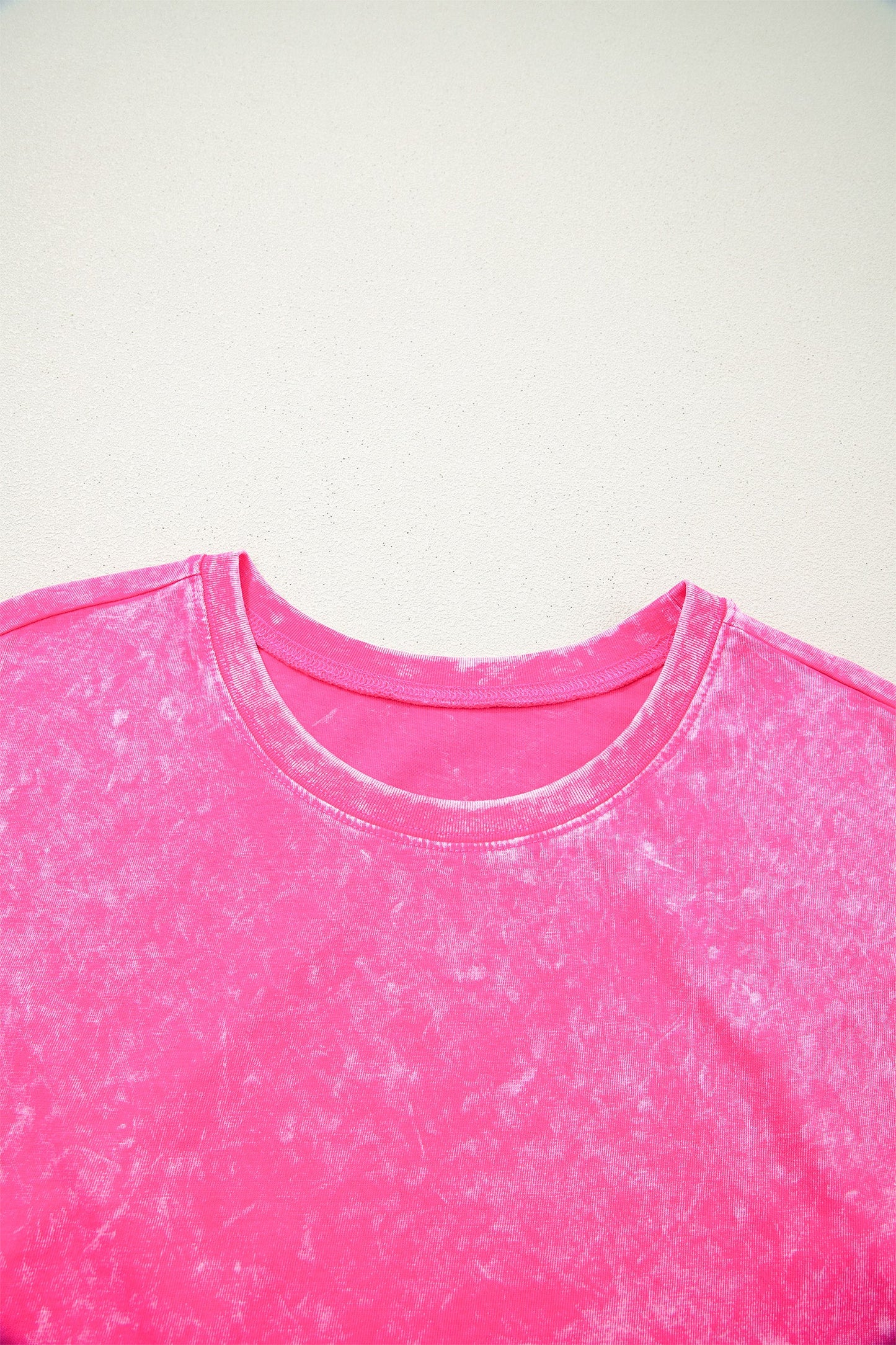 Rose Red Mineral Wash Cotton Short Set
