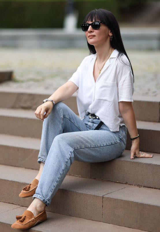 Kipstar Real Suede Leather Tassel Loafers - Loving It Shop