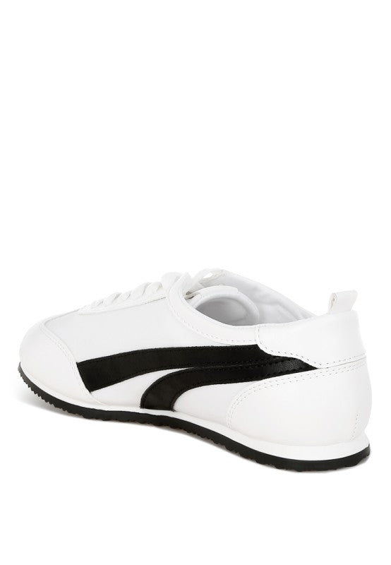 Montek Faux Leather Lace-Up Sneakers