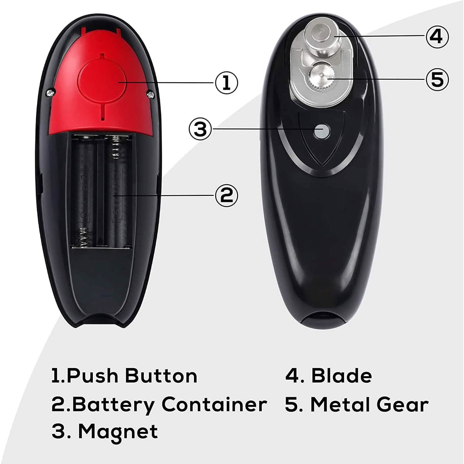 Electric Can Opener with One-Touch On &amp; Off