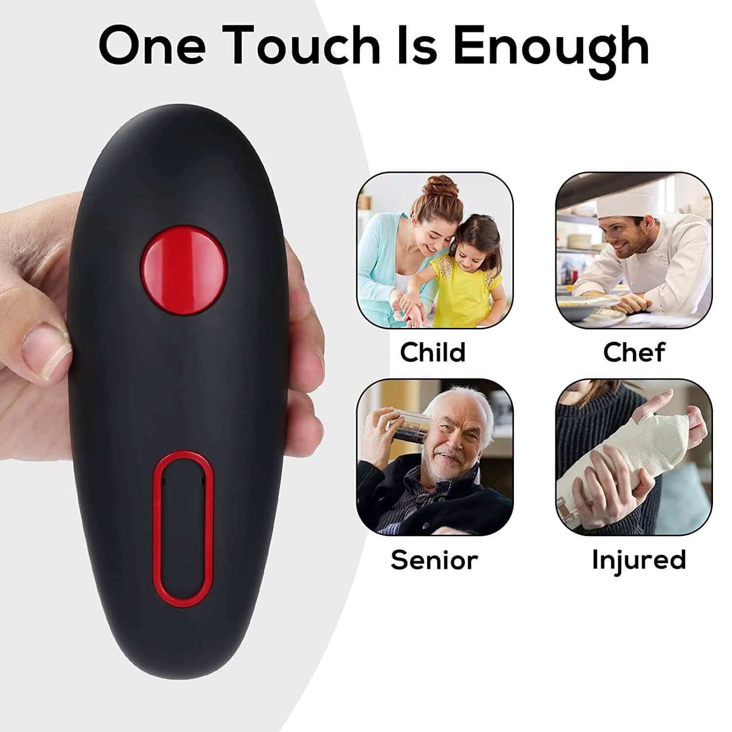 Electric Can Opener with One-Touch On &amp; Off