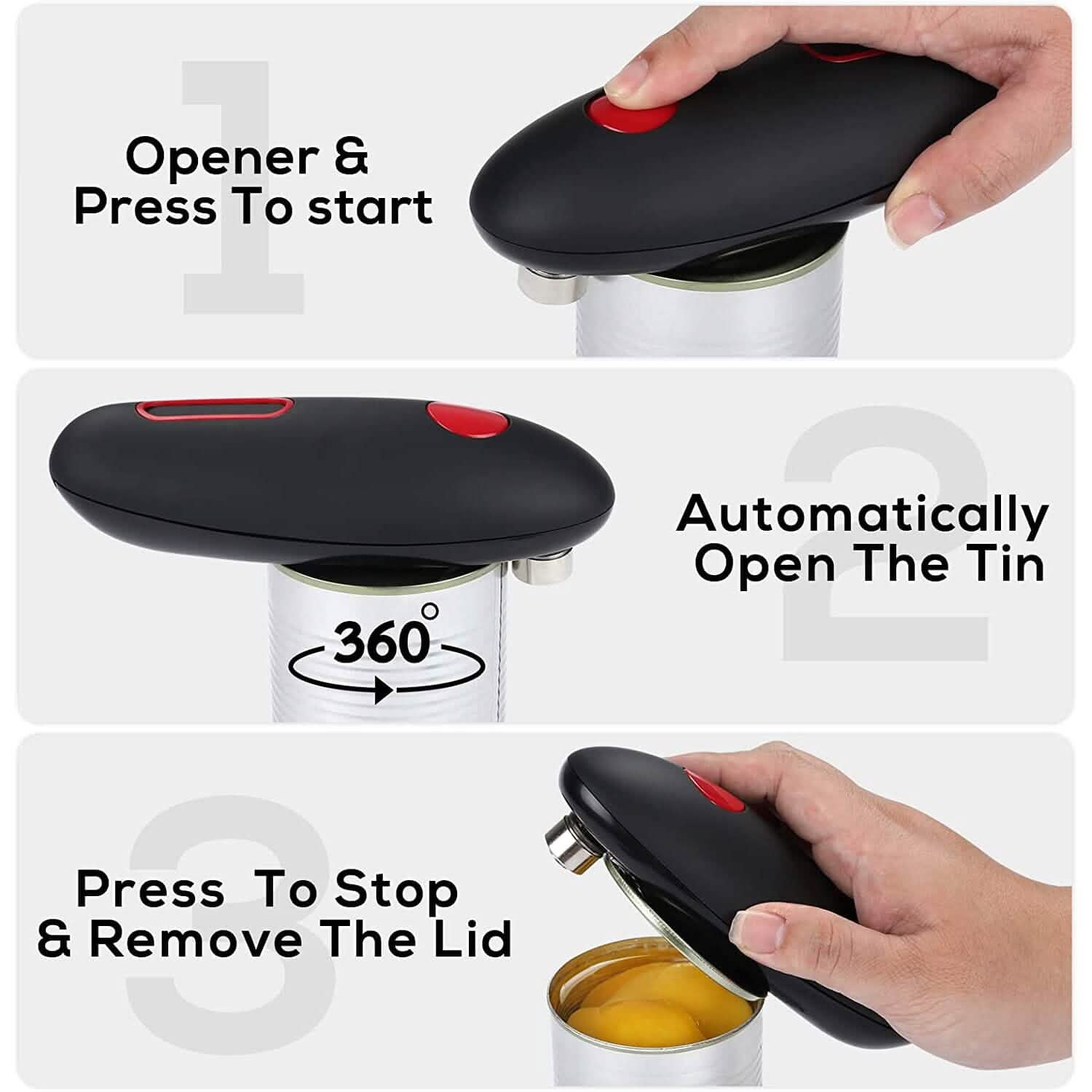 Electric Can Opener with One-Touch On &amp; Off