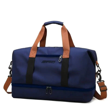 Nylon Duffel Bag for Travel – Large Capacity, Foldable, Shoe Compartment – Men &amp; Women