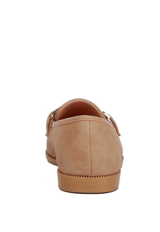 Jagger Horsebit Detail Flat Loafers - Loving It Shop