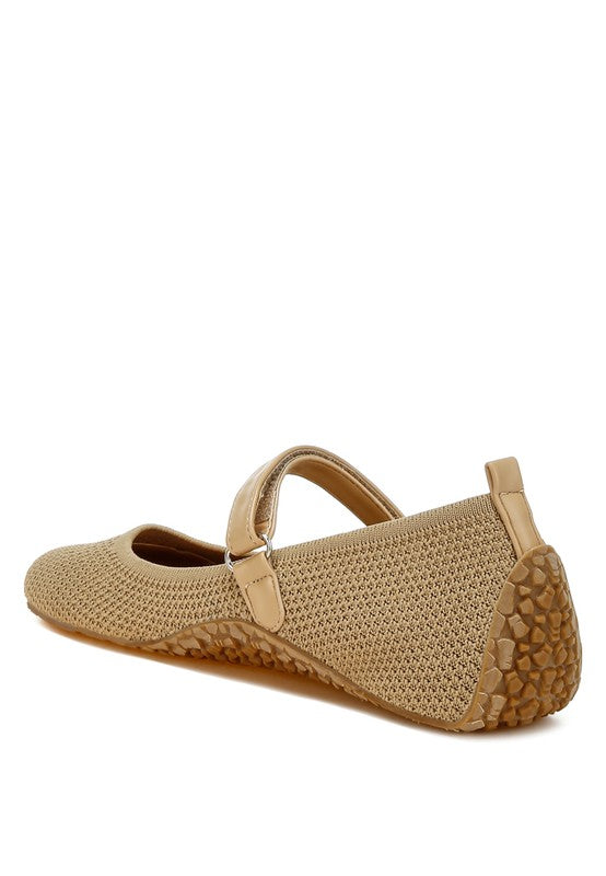 Nordeux Velcro Strap Mary Jane Ballerinas