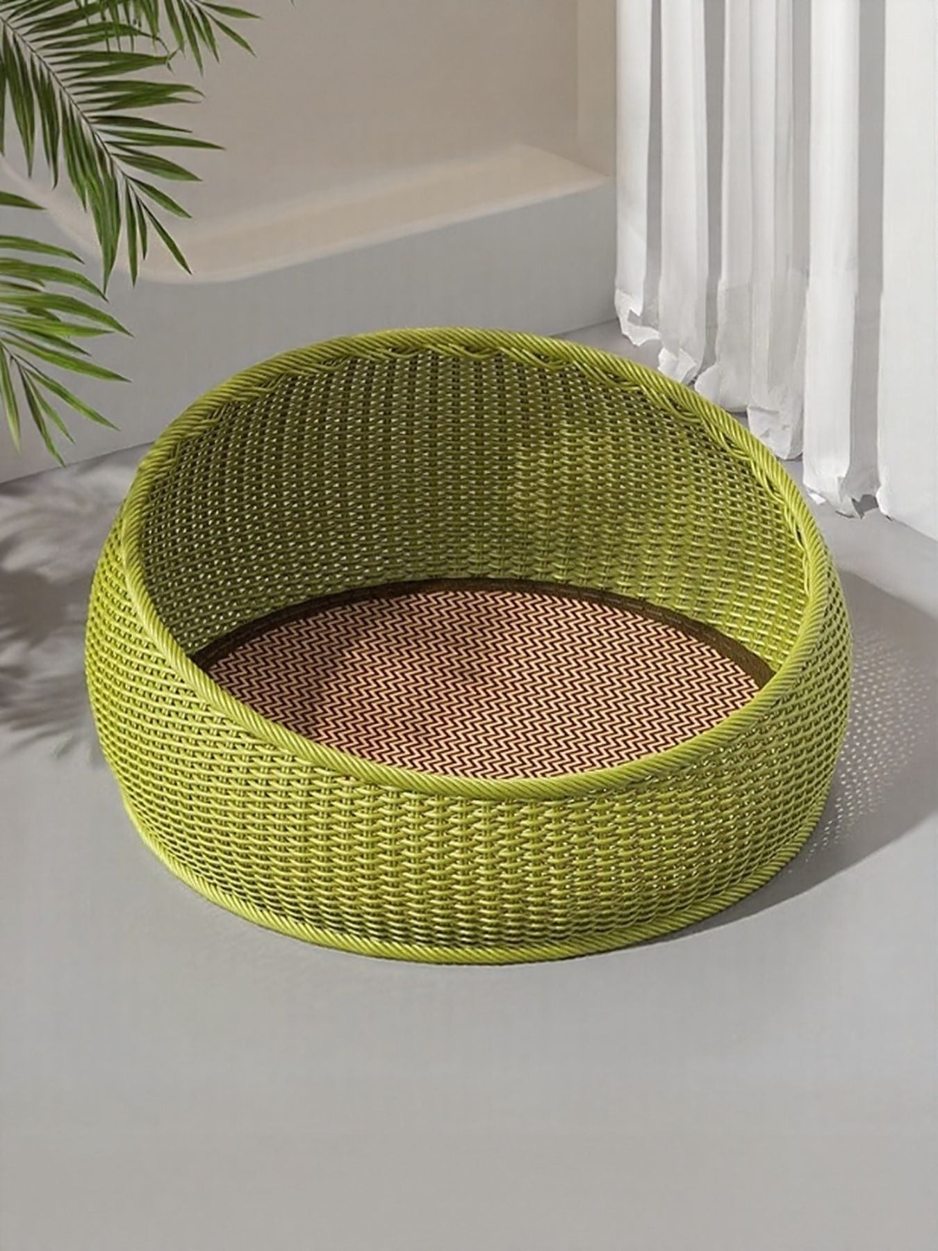 Round Woven Rattan Pet Nest - Loving It Shop