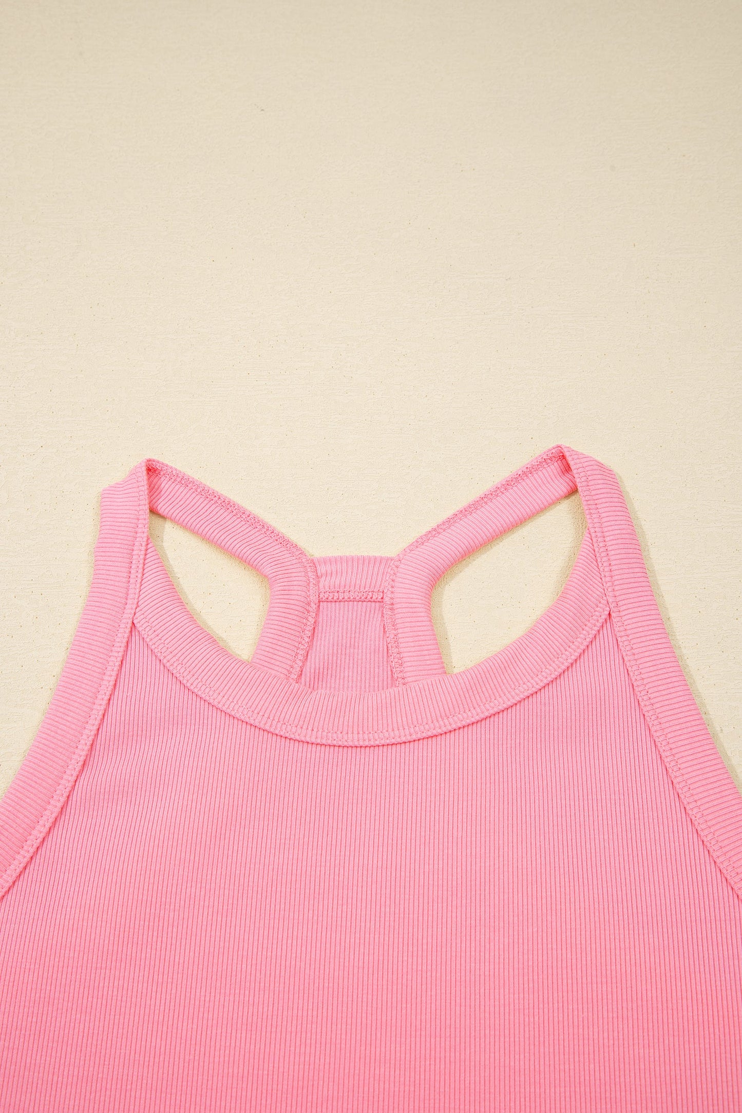 Sachet Pink Slim Tank Top Elastic Waist Mini Skort 2pcs Outfit