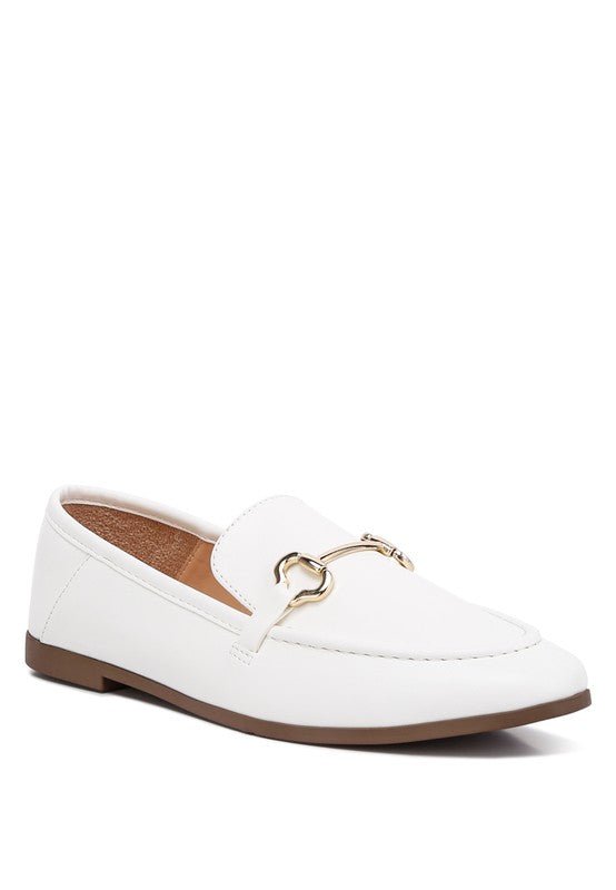 Talula Horsebit Embellished Faux Leather Loafers - Loving It Shop