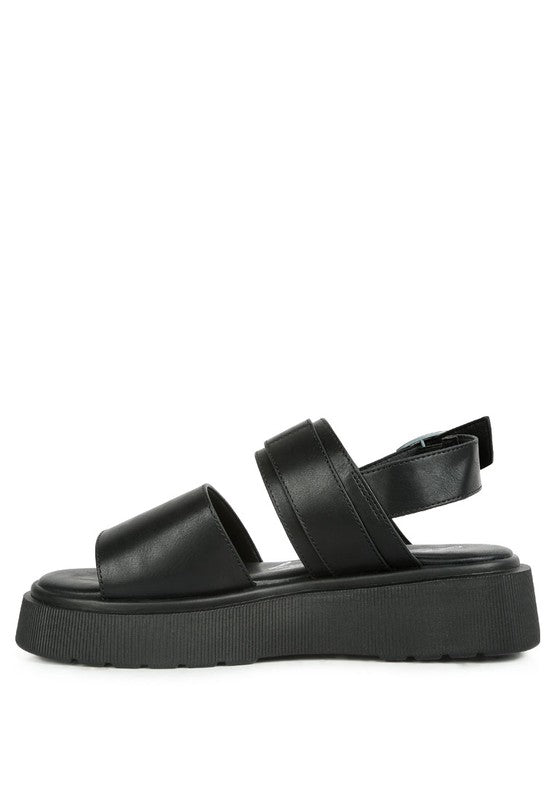GLADEN Pin Buckle Platform Sandals - Loving It Shop
