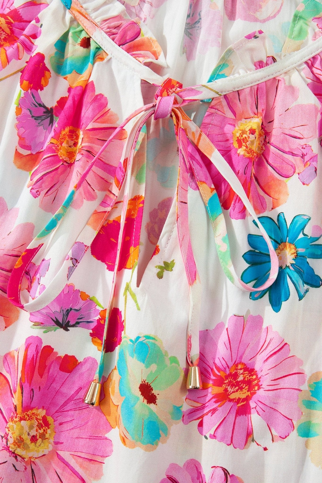 Pink Plus Size Floral Print Ruched Short Sleeve Blouse - Loving It Shop
