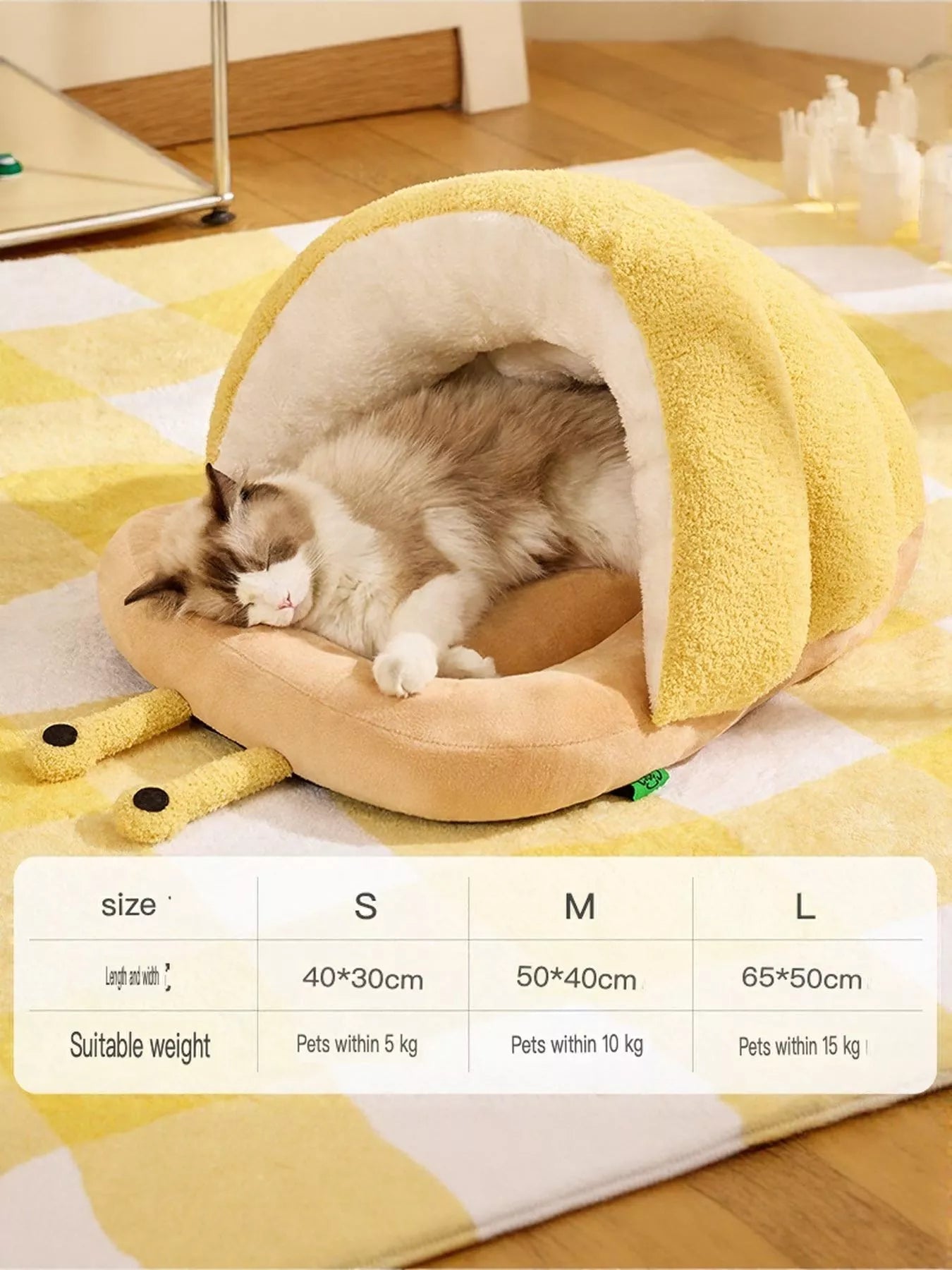 Cozy Caterpillar Shape Pet Nest with Plush Interior - Loving It Shop