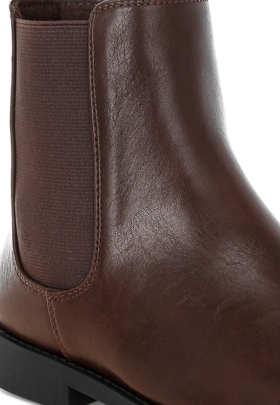 Sigrun Faux Leather Chelsea Boots