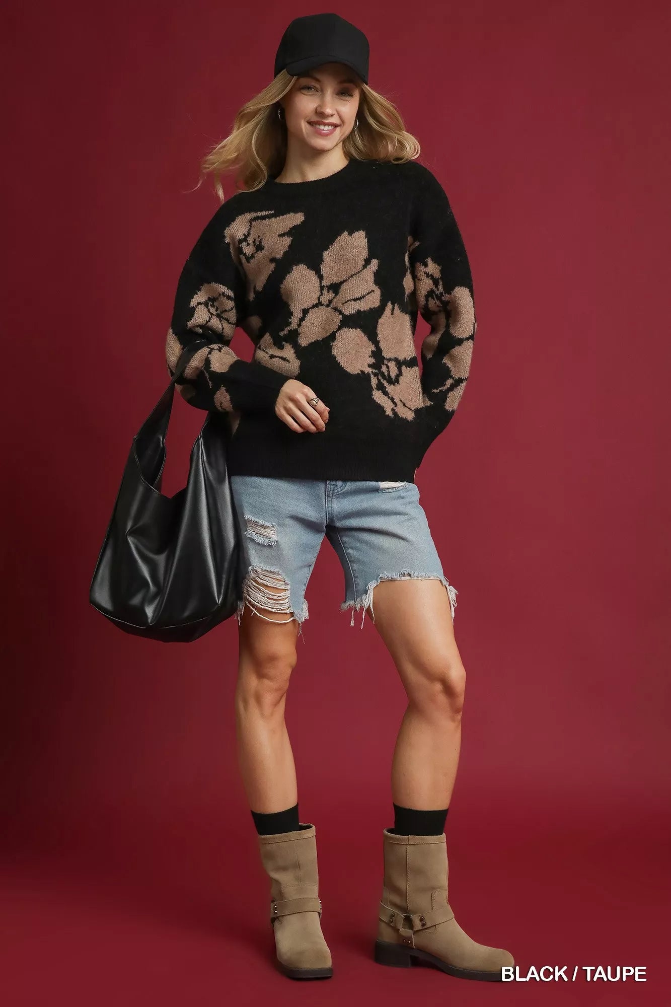 Floral Long Sleeve Sweater