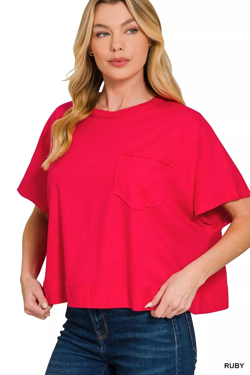Exposed Seam Boxy Top