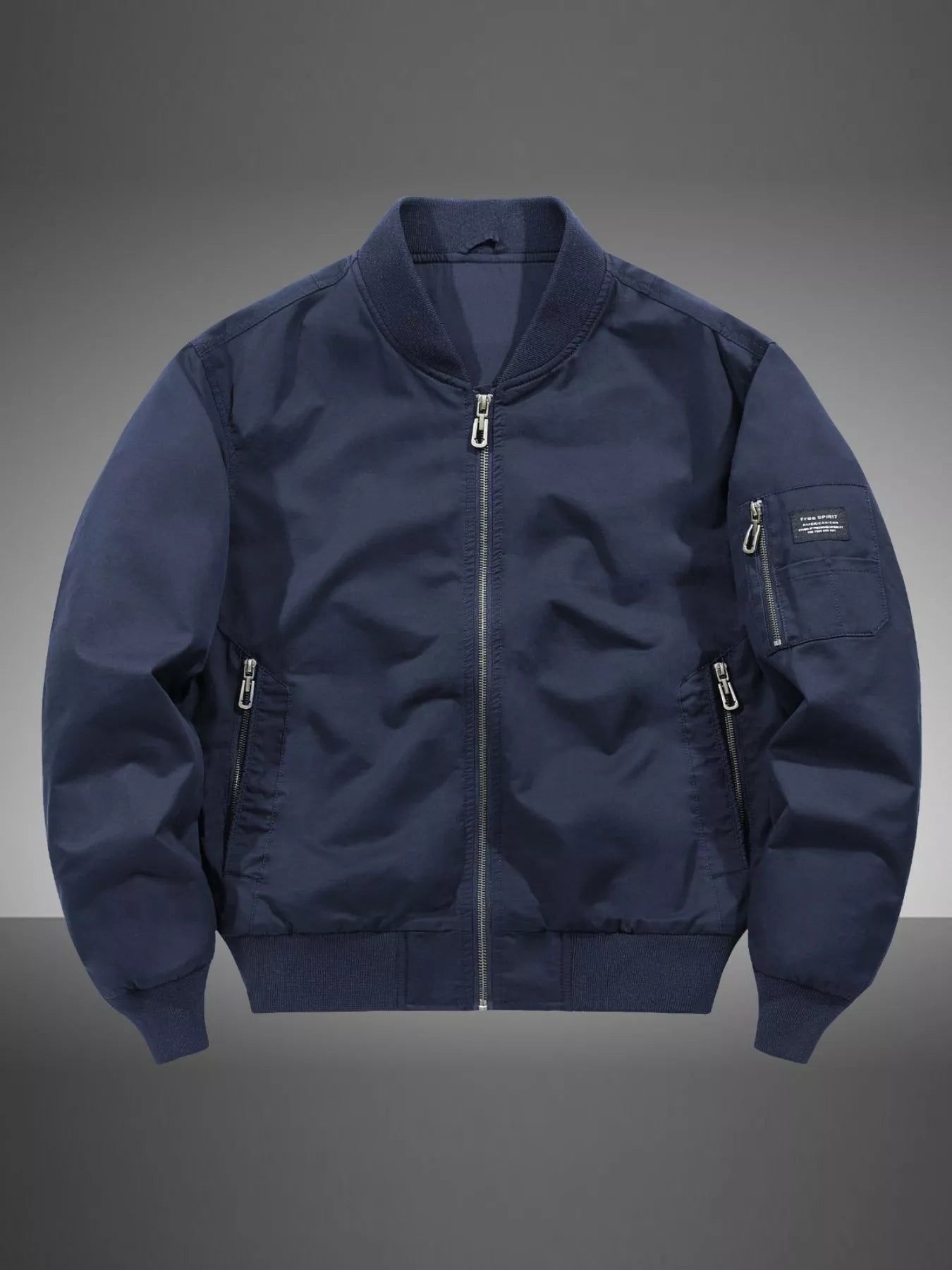 Men's Plus Size Casual Lightweight Bomber Jacket