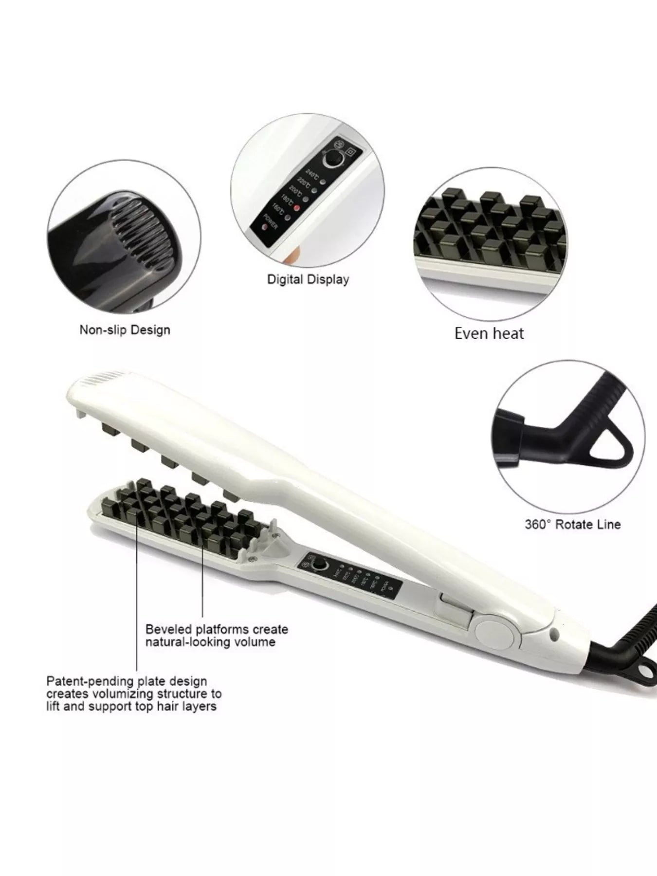 2 - in - 1 Curling & Straightening Iron - Loving It Shop