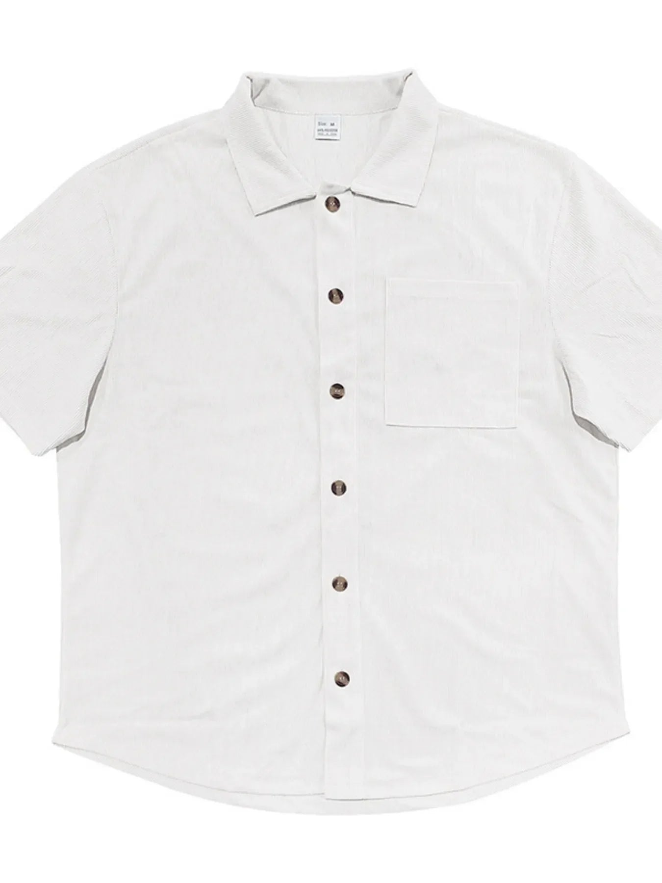 Men's Full Size Button Up Top and Shorts Set Plus Size
