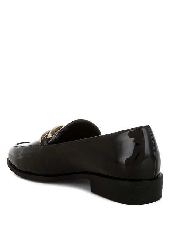 Revanta Patent Faux Leather Loafers - Loving It Shop