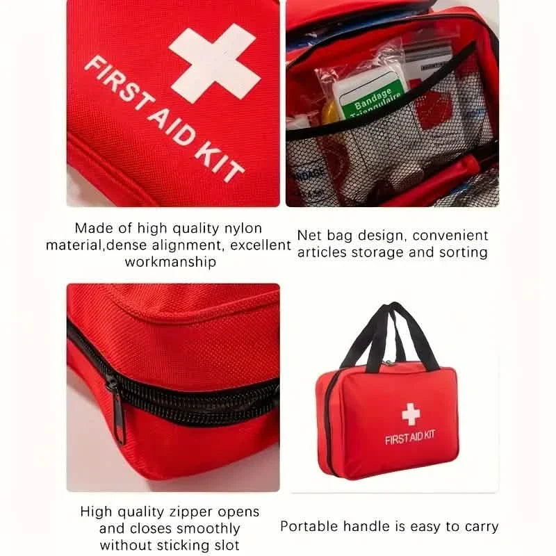 Portable First Aid Kit for Camping, Hiking &amp; Outdoor Activities