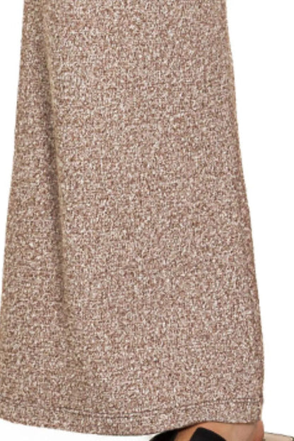 Soft Elastic Waisted Flare Pants