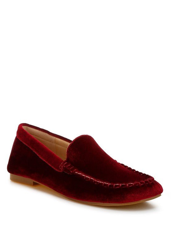 Robua Velvet Flat Loafers - Loving It Shop