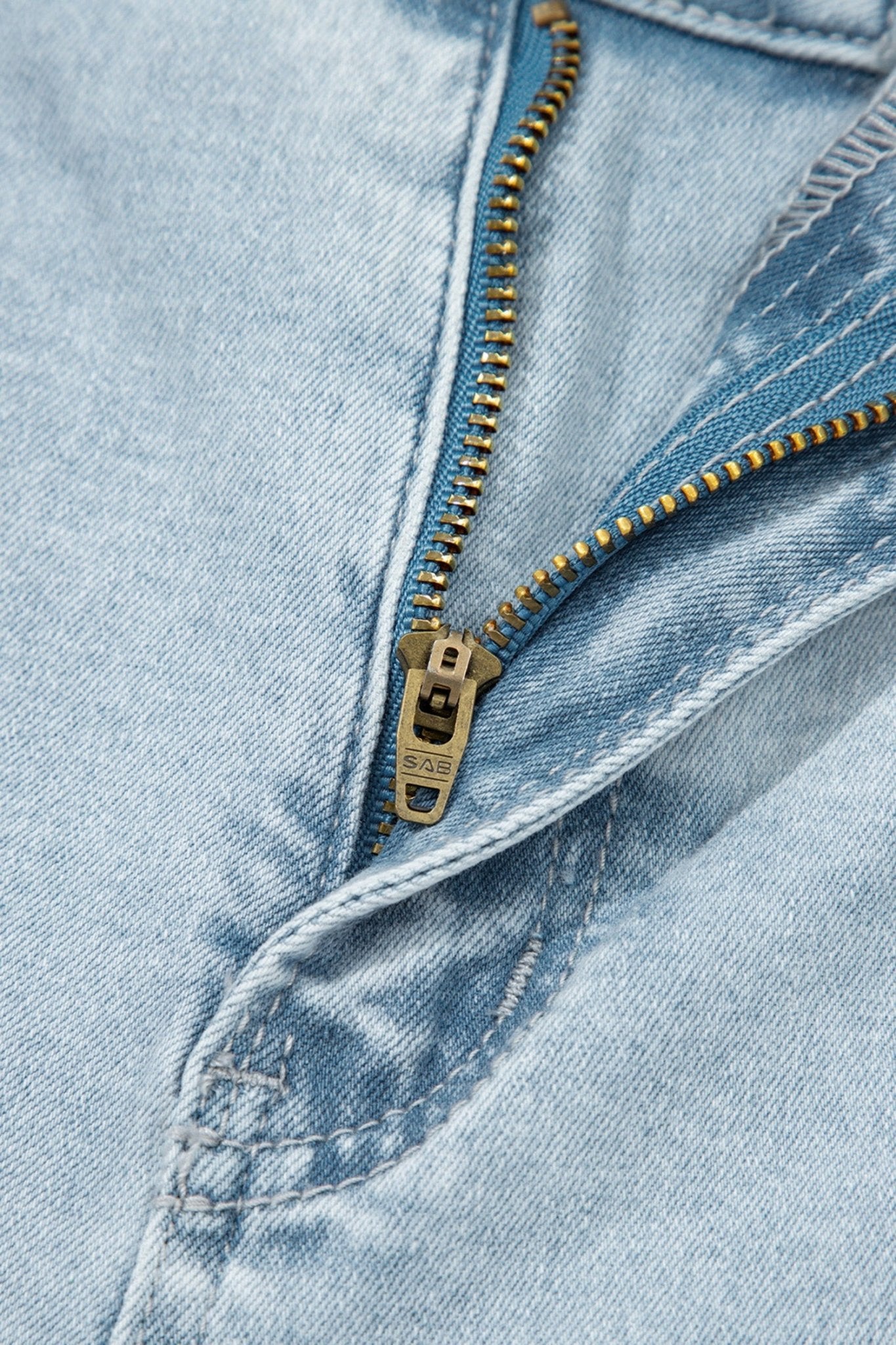 Beau Blue Frayed Cropped Straight Jeans - Loving It Shop