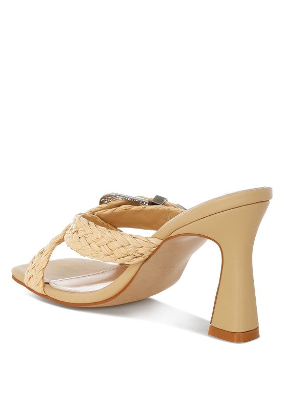 Nimaya Braided Criss-Cross Strap Sandals