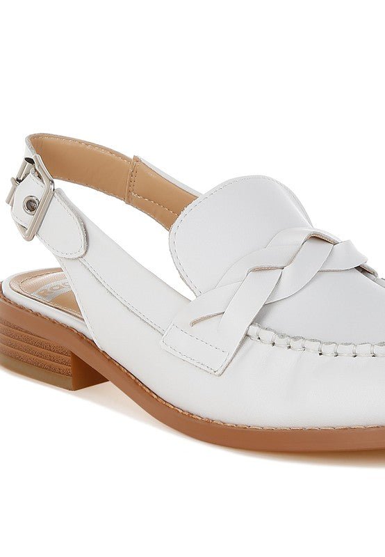 Jemykin Genuine Leather Loafer Sandals - Loving It Shop