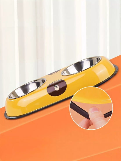 Cartoon Double Pet Bowls - Loving It Shop
