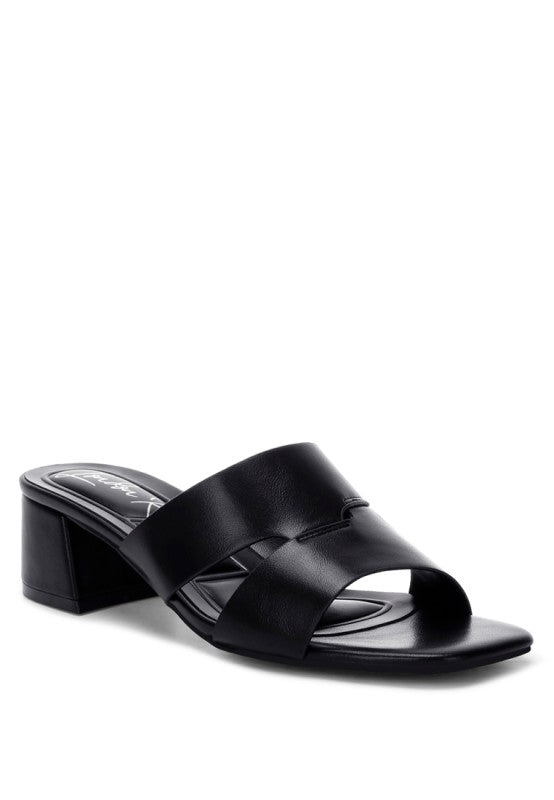 Shulva Block Heel Slip Ons