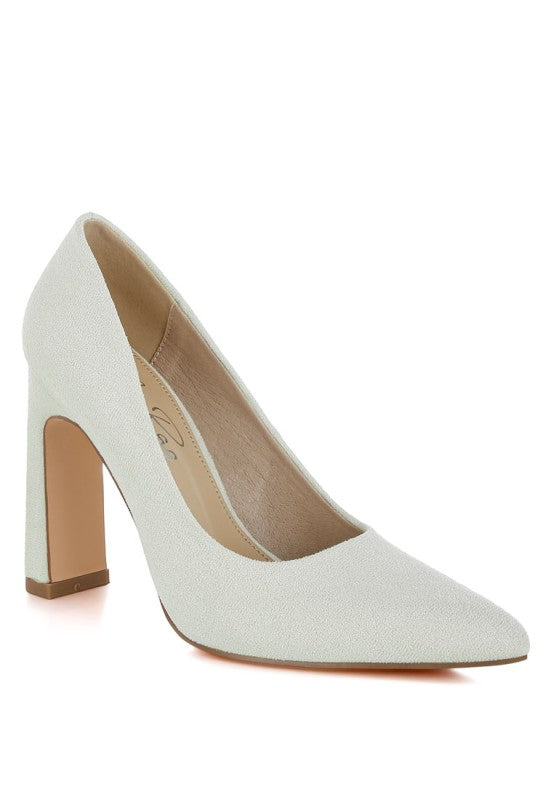 Uboa Slim Block Heel Pumps