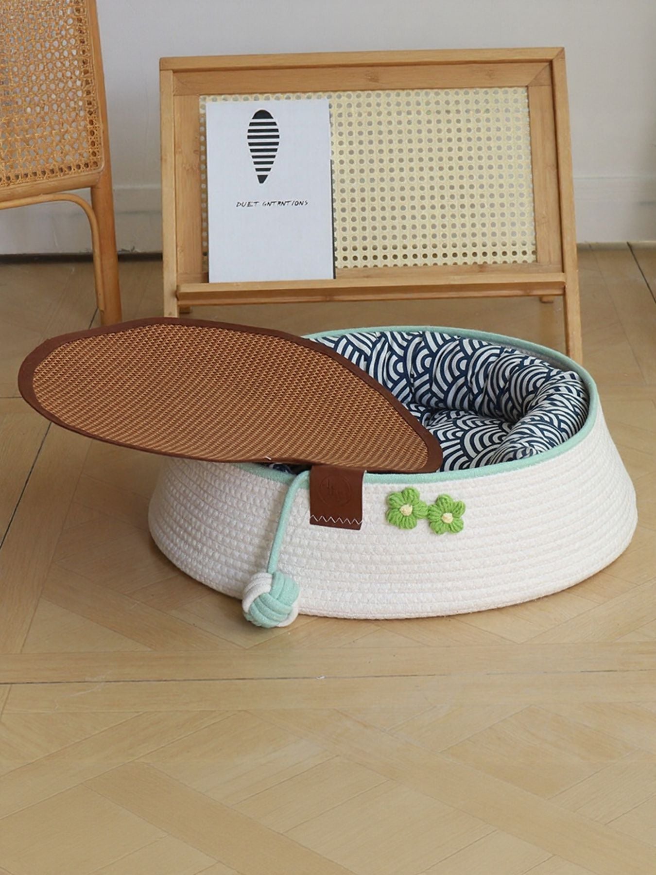 Woven Pet Nest with Toy Ball - Loving It Shop